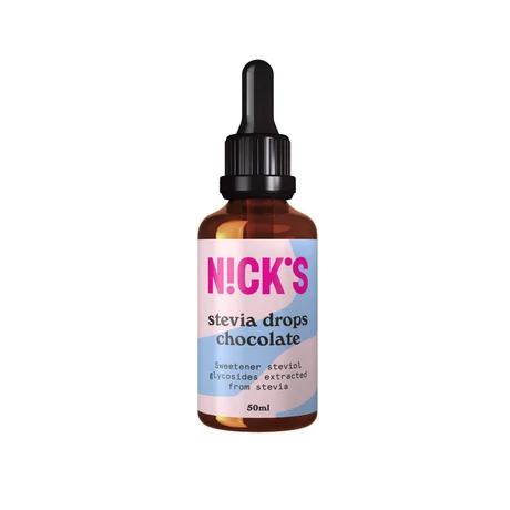 Nicks stevia drops 50ml csoki