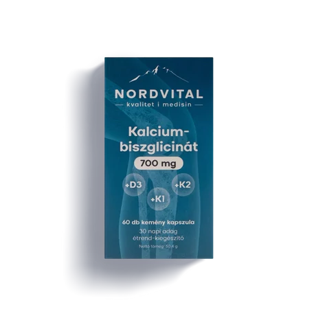 Nordvital Kalcium-biszglicinát 750 mg 60db