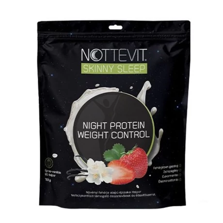 Nottevit Skinny Sleep Night Protein Weight Control éjszakai protein ital eper + vanília 750 g