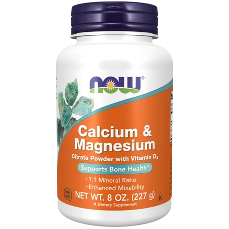 NOW Cal-Mag Citrate Powder 227 g