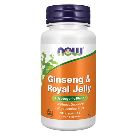 NOW Ginseng & Royal Jelly kapszula 90 db