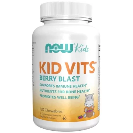 (Sz) NOW Kid Vits Multivitamin málnás 120 rágótabletta