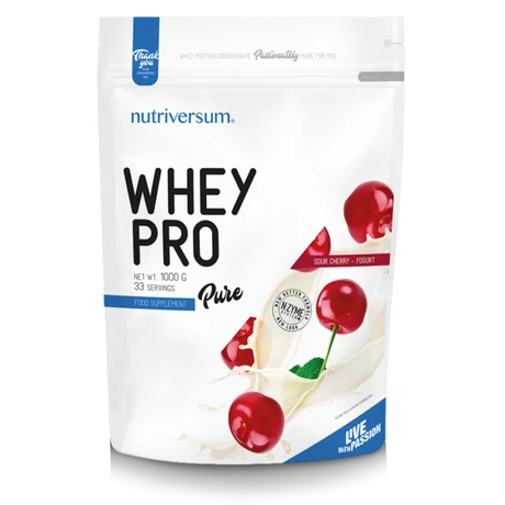 Nutriversum Pure Whey Pro 1000g meggy-joghurt