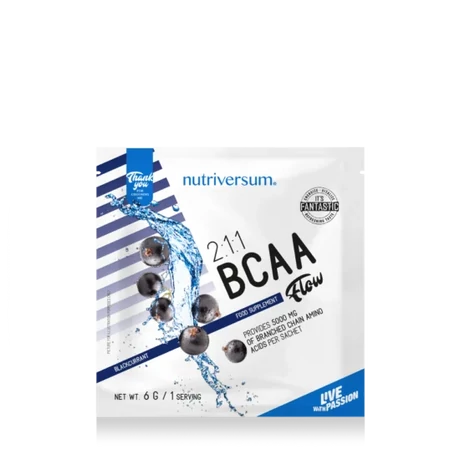 Nutriversum Flow 2:1:1 BCAA fekete ribizli 6g