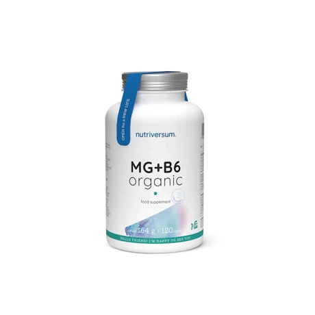 Nutriversum - VITA - MG+B6 ORGANIC Unflavoured 120 tabs