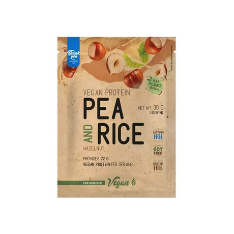 Nutriversum Vegan Pea and Rice Vegan Protein 30g hazelnut