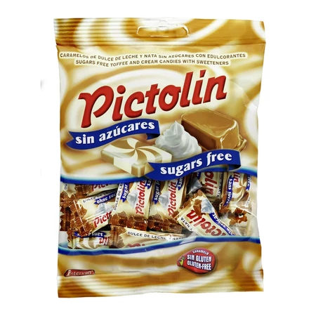 Pictolin Toffee karamell ízű, cukormentes, tejszínes cukorka 65 g