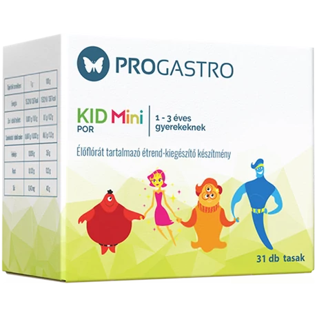 ProGastro KID Mini - Élőflórát tartalmazó étrend-kiegészítő készítmény 31 tasak