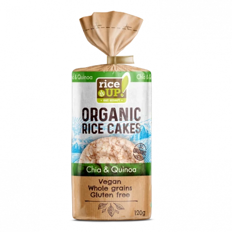 (Sz) RICE UP gluténmentes BIO chia mag és quinoa ízű barna rizs szelet 120 g