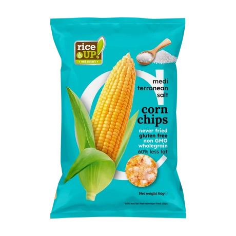 Rice up Kukorica chips Tengeri sóval 60 g