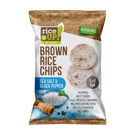 Rice Up Chips Sós és borsos ízű 60 g