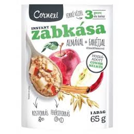 Cornexi  Almás-Fahéjas Zabkása 65g hozzáadott cukor nélkül