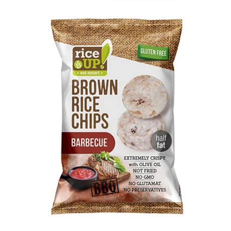 Rice Up Barna Rizs Chips Barbecue 60 g