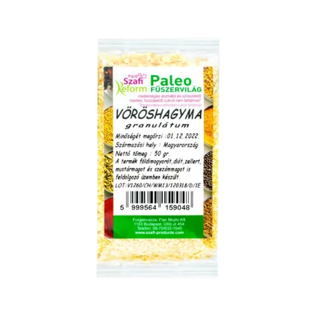 Szafi Reform Vöröshagyma granulátum 50g