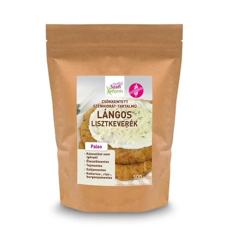 (Sz) Szafi Refrom Gluténmentes Csökkentett szénhidrát-tartalmú Lángos lisztkeverék 500g