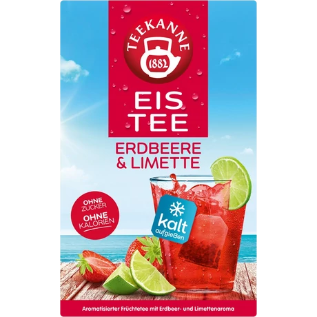 ERDBEER-LIMETTE eper lime gyümölcs Ice tea 45 g
