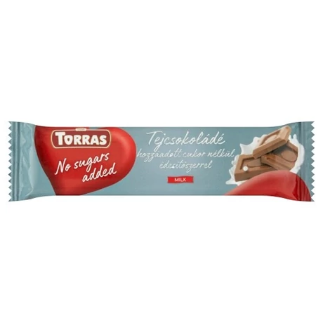 Torras Tejcsokoládé hozzáadott cukor nélkül 30 g