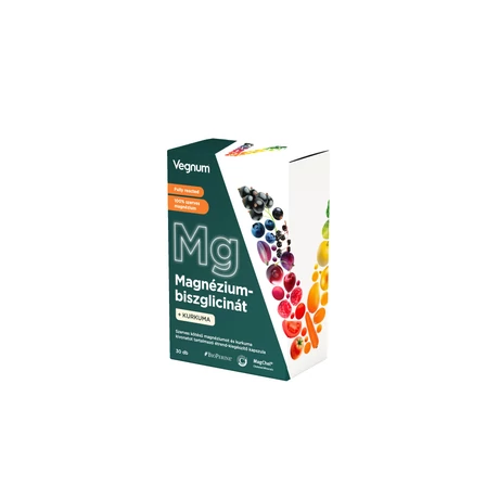 Vegnum magnézium-biszglicinát + kurkuma 30 db