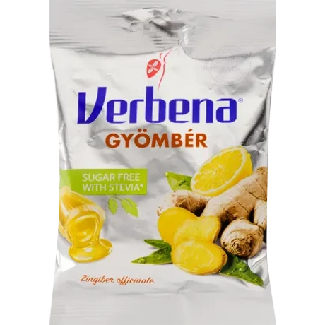 VERBENA Cukorka Gyömbér light 60g