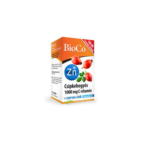 BioCo C+Cink Retard C-vitamin 1000mg+szerves cink CSALÁDI CSOMAG filmtabletta 100x