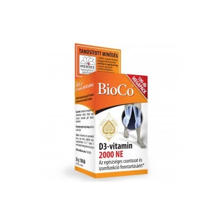 BioCo D3 2000NE Vitamin tabletta 100db