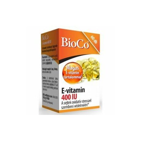 BioCo E-vitamin 400IU lágyzselatin kapszula 60x