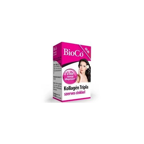 BioCo Kollagén Tripla szerves cinkkel tabletta 60x