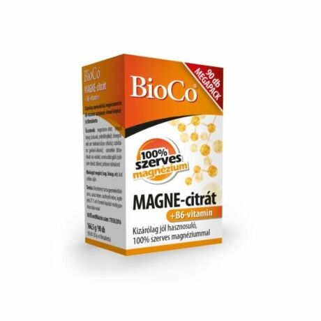 BioCo Magne-citrát+B6-vitamin filmtabletta 90x