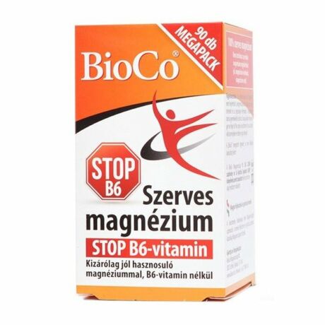 BioCo Szerves magnézium STOP B6-vitamin MEGAPACK tabletta 90x