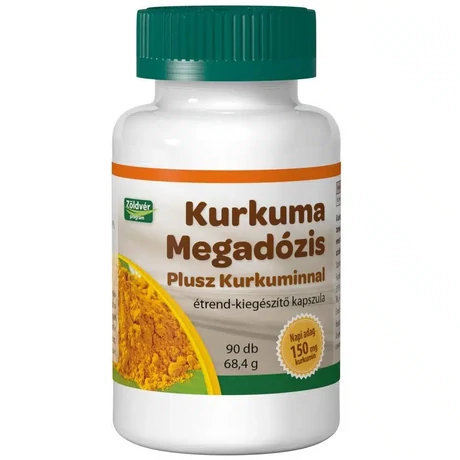 Kurkuma Megadózis Plusz - Kurkuminnal kapszula (90db)