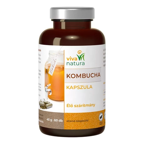 Viva Natura Kombucha kapszula étrend-kiegészítő 60 db / 45 gr