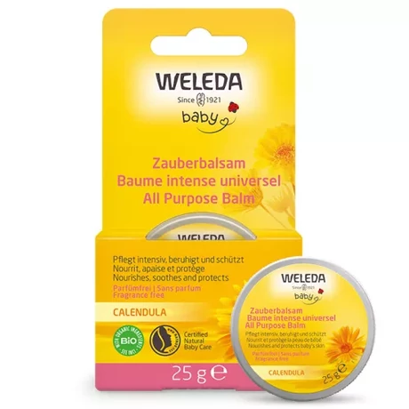 Weleda Bio körömvirágos natúr többcélú védőbalzsam babáknak 25g