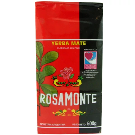 Mate tea Rosamonte Elaborada con palo, 500g