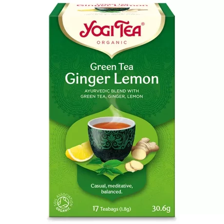 Yogi Tea® Bio Zöld tea gyömbérrel és citrommal