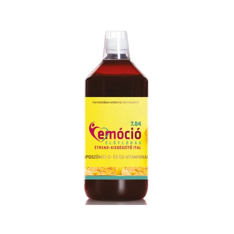 (Sz) Emóció 7.84 élőflórás étrend-kiegészítő ital liposzómás C- és D3-vitaminnal 1 L