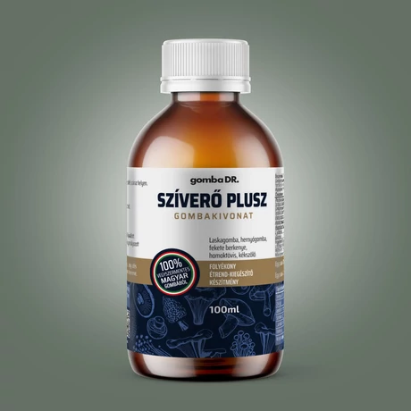 gomba DR. Szíverő Plusz folyékony gombakivonat + flavonoidok 100 ml