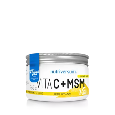 Nutriversum Vita C+MSM 150g citrom