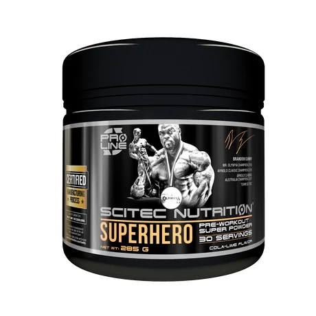 Scitec Superhero Pre-Workout 285g mangó-lime