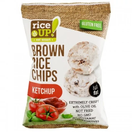 Rice Up Barna Rizs Chips Ketchup 60g