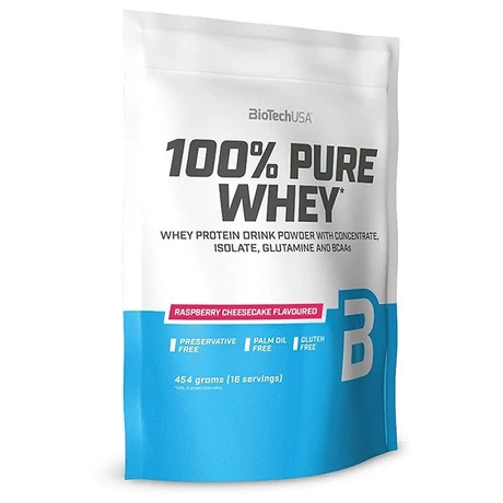 BioTechUSA 100% Pure Whey 454g málnás sajttorta