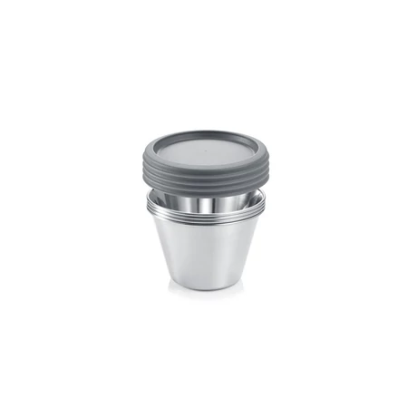 Tescoma  GrandCHEF Rozsdamentes acél panna cotta sütőforma, 4 db