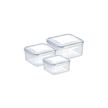 Tescoma 
 FRESHBOX Négyzet alakú ételtároló doboz, 3 db, 1.2, 2.0, 3.0 l  
