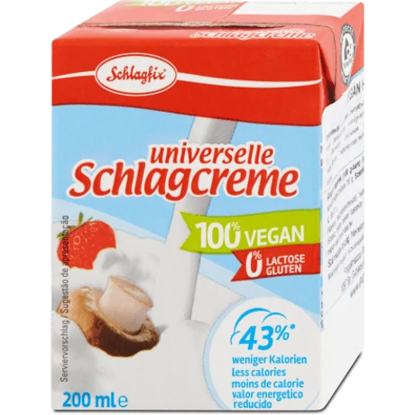 Schlagfix Vegán Habkrém 15% 200ml