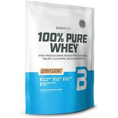 BioTechUSA 100% Pure Whey Tejsavó fehérjepor 1000g csokoládé-mogyoróvaj