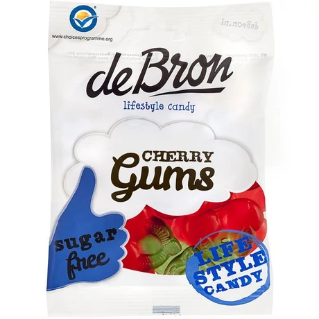 DeBron Cukormentes Cherry gumicukor 90g