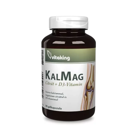 Vitaking CalMag Citrát + D3-vitamin 90 db