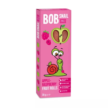 BOB SNAIL gyümölcstekercs 30g alma-málna