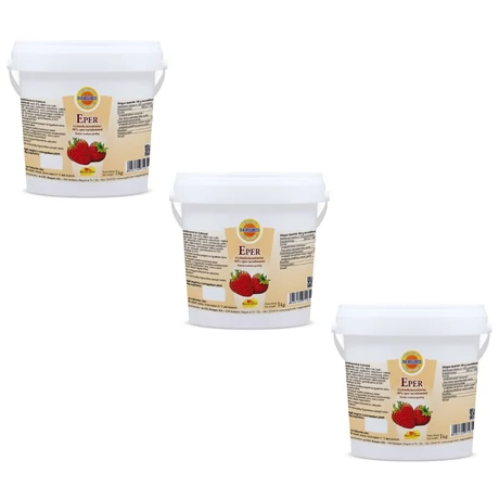 Dia-Wellness Eper ízű gyümölcskészítmény vödrös 3x1kg 