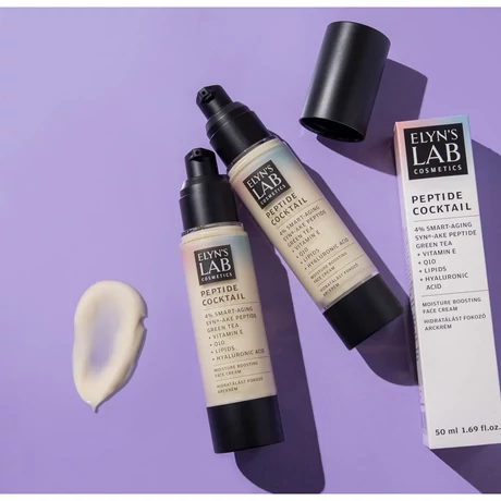 Elyn's Lab Cosmetics Peptide Cocktail 4% smart-aging SYN®-AKE peptide hidratáló arckrém antioxidánsokkal 50ml