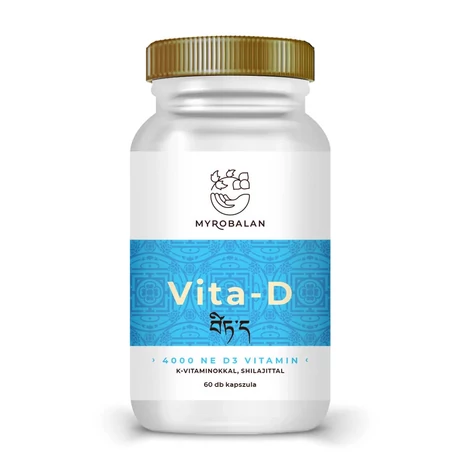 Myrobalan Vita-D D3 vitamin K1+K2 vitaminokkal 60 db vegán kapszula